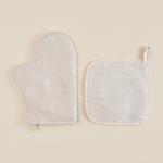 Набор кухонный SL HOME Gloomy: варежка 20?28 см, прихватка 19?19 см, лён 100%,180 г/м?