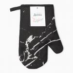 Варежка «Доляна», чёрная, 26?16 см, 100% п/э