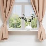 Комплект штор для кухни с подхватами Этель Kitchen, бежевый, 150?180 см - 2 шт.