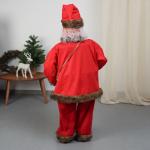 Дед Мороз «Зимнее волшебство. С подарками и колокольчиком», интерьерный, 120 см, красный