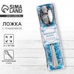 Ложка чайная с гравировкой «Любимая мама», в подарочной коробке, 3?14 см