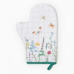 Варежка-прихватка «Этель. Полевые цветы», 20?28 см, саржа, 100% хлопок, ватин 250 г/м?