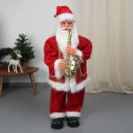 Дед Мороз «Зимнее волшебство. С саксофоном», интерьерный, 120 см, красный