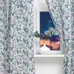 Комплект штор для кухни с подхватами «этель» Camellia, размер 145?180 см, 2 шт., габардин