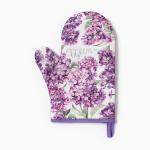 Варежка-прихватка «Сирень», 20?27 см,100% п/э