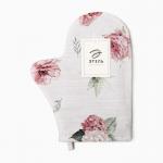 Варежка-прихватка «Этель» Bloom 20?27 см, 100% хлопок, 210 г/м?
