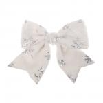 СНОУ БУМ Бант 20x24 см, полиэстер, белый