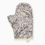 Варежка-прихватка «Доляна» Flower, 20?28 см, габардин, 35% хлопок, 65% п/э