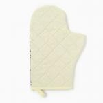 Варежка-прихватка «Доляна» Flower, 20?28 см, габардин, 35% хлопок, 65% п/э