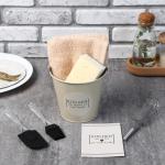 Набор подарочный «Доляна» Kitchen the heart of our home: полотенце, губка, венчик, кухонная лопатка, кисть