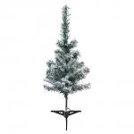 Ель 60см, 45 веток, снежная, флокирование, ПВХ, 26-16