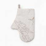 Варежка-прихватка «Этель» Flower herbarium, 20?27 см, 100% хлопок, репс 210 г/м?