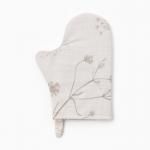 Варежка-прихватка «Этель» Flower herbarium, 20?27 см, 100% хлопок, репс 210 г/м?