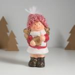 Фигурка керамика «Девочка-ангел в красном наряде, с сердечком», 7.5?5.5?17.5 см