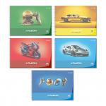 "Светоч" А207 Альбом для рисования, с пластик. обложкой 180 мкм., цветной титул лист 100 г/м2 A4 29 х 20.5 см 40 л. на гребне 5 шт.