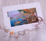 Набор для вышивания "PANNA" "Живая картина" JK-2091 "Завтрак в кафе у причала"