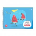 "Светоч" А207 Альбом для рисования, с пластик. обложкой 180 мкм., цветной титул лист 100 г/м2 A4 29 х 20.5 см 40 л. на гребне 5 шт.