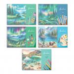 "Светоч" А207 Альбом для рисования, с пластик. обложкой 180 мкм., цветной титул лист 100 г/м2 A4 29 х 20.5 см 40 л. на гребне 5 шт.