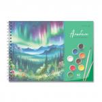 "Светоч" А207 Альбом для рисования, с пластик. обложкой 180 мкм., цветной титул лист 100 г/м2 A4 29 х 20.5 см 40 л. на гребне 5 шт.