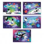 "Светоч" 24АЛСК4_3_3_9 Альбом для рисования, глянц.ламинация, 100 г/м2 A4 29 х 20.5 см 24 л. 5 шт. на скобе