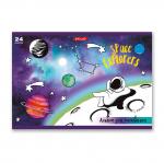 "Светоч" 24АЛСК4_3_3_9 Альбом для рисования, глянц.ламинация, 100 г/м2 A4 29 х 20.5 см 24 л. 5 шт. на скобе