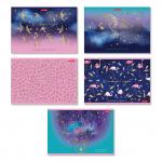 "Светоч" 40АЛСК4_7_3_9 Альбом для рисования, фольга, 100 г/м2 A4 29 х 20.5 см 40 л. 5 шт. на скобе