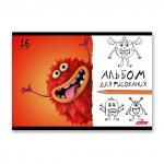 "Светоч" 16АЛСК4_1_3_9 Альбом для рисования 100 г/м2 A4 29 х 20.5 см на скобе 16 л. 10 шт.