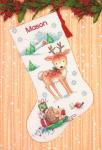 Набор для вышивания "DIMENSIONS" 70-08978   "Новогодний носок от лесных друзей"