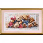 Набор для вышивания "DIMENSIONS" 35039   "Плюшевые мишки"
