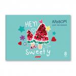 "Светоч" 8АЛСК4_1_3_9 Альбом для рисования 100 г/м2 A4 29 х 20.5 см 20 шт. на скобе 8 л.