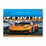 "Светоч" 40АЛСК4_4_3_9 Альбом для рисования, выбор.лак, 100 г/м2 A4 29 х 20.5 см 40 л. 5 шт. на скобе