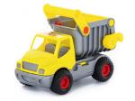 0407 Автомобиль-самосвал "КонсТрак" (желтый) (в сеточке)