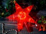 Гирлянда верхушка ТМ "BIKSON""Звезда" LED красная, постоян. свечение, 22см, арт.200522736