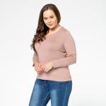 Блуза, трикотаж, коралловый