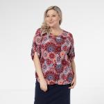 Блуза, трикотаж, красный