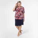 Блуза, трикотаж, красный