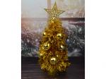 Елка декоративная, цвет: золотой, 33 см