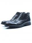 01-H9003-D25-SW3 BLACK Ботинки демисезонные мужские (натуральная кожа)