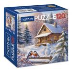 "Premium" ПАЗЛЫ для детей 120 элементов А5ф 150х150мм  -Зимняя сказка-