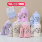 Комплект полотенец 2 шт. махра Птички 98-767