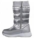 212D-F1-2638 серебро Дутики для девочек (32-37)/12