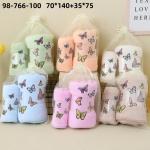 Комплект полотенец 2 шт. махра Бабочки 98-766