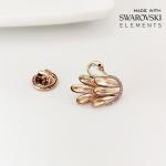 Брошь-значок с кристаллами Swarovski