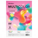 Бумага цветная OfficeSpace Multicolor, A4, 80 г/м2, 120л., (11 цветов), MC_57340
