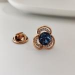 Брошь-значок с кристаллами Swarovski