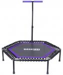 УЦЕНКА Батут BASEFIT TR-401 122 см с держателем, фиолетовый