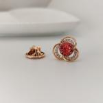 Брошь-значок с кристаллами Swarovski