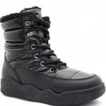 1107-21 черн Ботинки зима женские (36-41)/8