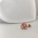 Брошь-значок с кристаллами Swarovski