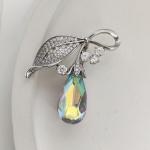 Брошь с кристаллами Swarovski